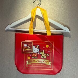 New Hello Kitty Cafe Year of the Horse Small Tote Bag Shopper NWT
